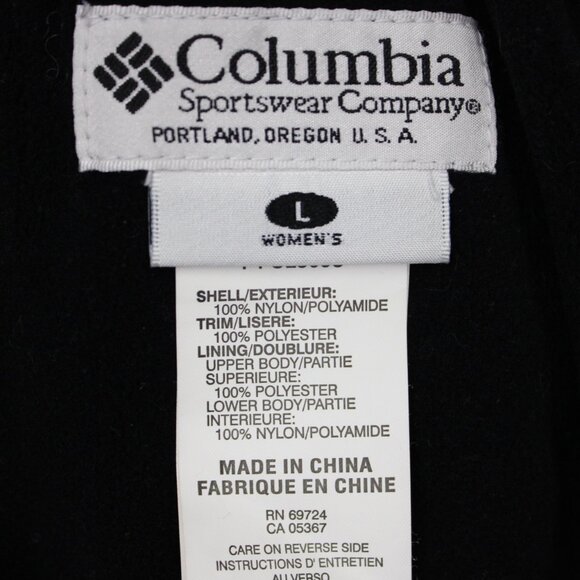 Columbia Titanium Snow Pants Womens Large Gray Nylon Boot Gaiters w/ 30" inseam - Picture 12 of 15